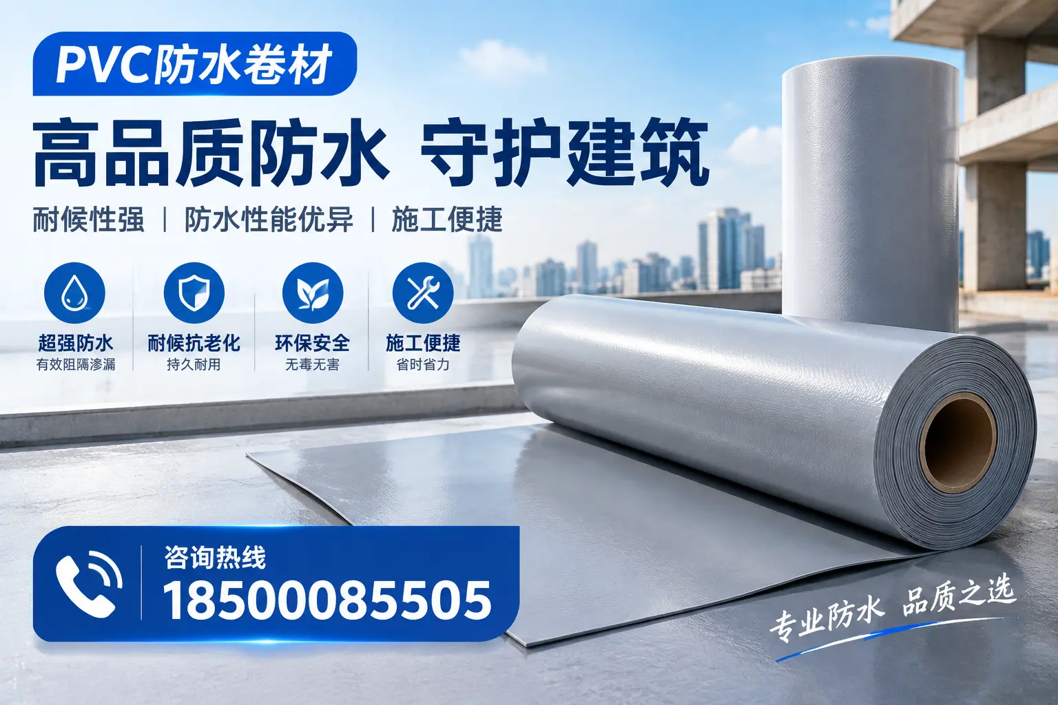 PVC防水卷材的防水效果评测，适合淮北的科学依据
